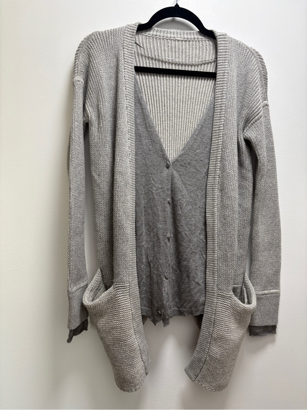 Lululemon Light Gray Open-Front Vestigan - x-small- small minimalist activewear